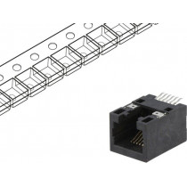 RJJU-66-141-E3H-014; Socket; RJ12; PIN: 6; Cat: 5; Layout: 6p6c; SMT; horizontal; ENCITECH