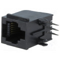 RJJU-66-147-E7V-010; Socket; RJ12; PIN: 6; Cat: 5; Layout: 6p6c; THT; angled; ENCITECH