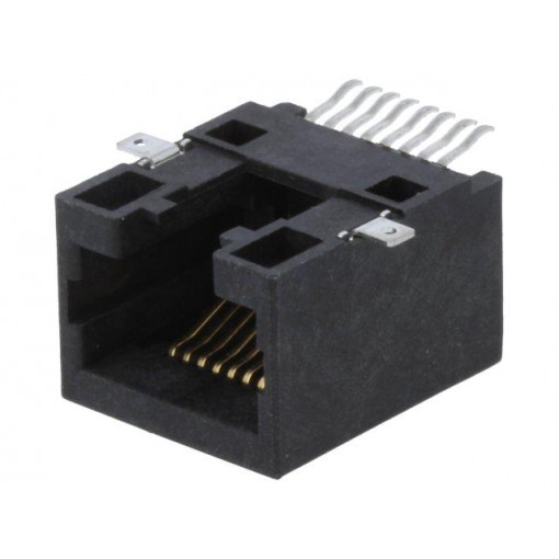 RJJU-88-141-E3H-009; Socket; RJ45; PIN: 8; Cat: 5; Layout: 8p8c; SMT; horizontal; ENCITECH