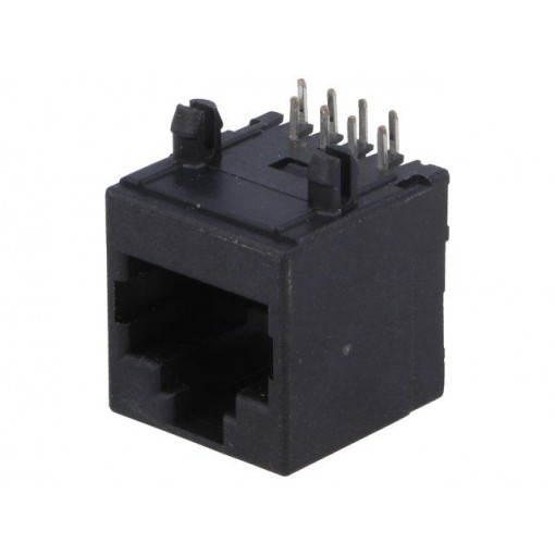 RJJU-88-142-E7H-021; Socket; RJ45; PIN: 8; Cat: 5; Layout: 8p8c; THT; angled; ENCITECH