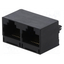 RJJU-88-242-E1V-004; Socket; RJ45; PIN: 8; Cat: 5; Layout: 8p8c; THT; angled; ENCITECH