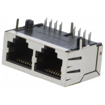 RJJU-88-242-E9H-002; Socket; RJ45; PIN: 8; Cat: 5; Layout: 8p8c; THT; angled; ENCITECH