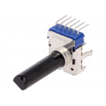 RK12L1230C0T; Potentiometer: shaft; 50mW; 10kΩ; ±20%; 300°; for PCB; Shaft: 6mm; ALPS