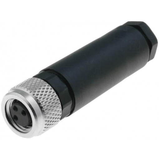 28046 RKMCK 3; Connector: M8; female; PIN: 3; straight; for cable; plug; LUMBERG AUTOMATION