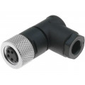 69543 RKMCW 4; Connector: M8; female; PIN: 4; angled 90°; for cable; plug; LUMBERG AUTOMATION