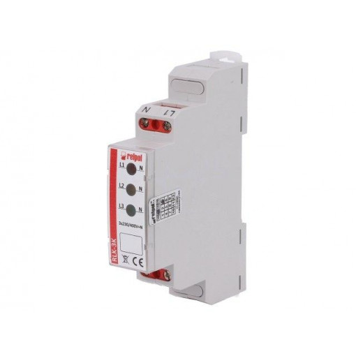 RLK-3K; Module: voltage indicator; 230÷400VAC; IP20; DIN; OEM: 863028; RELPOL