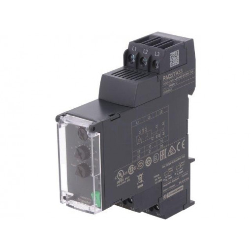 RM22TA33; Module: voltage monitoring relay; DIN; relay 2 NO / NC; 0.1÷30s; SCHNEIDER ELECTRIC
