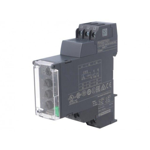 RM22TR31; Module: voltage monitoring relay; DIN; relay 2 NO / NC; 0.1÷30s; SCHNEIDER ELECTRIC