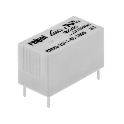 RM40-2011-85-1005; Relay: electromagnetic; SPDT; Ucoil: 5VDC; 5A/250VAC; 5A/30VDC; 5A; RELPOL
