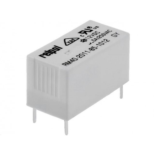RM40-2011-85-1012; Relay: electromagnetic; SPDT; Ucoil: 12VDC; 5A/250VAC; 5A/30VDC; 5A; RELPOL
