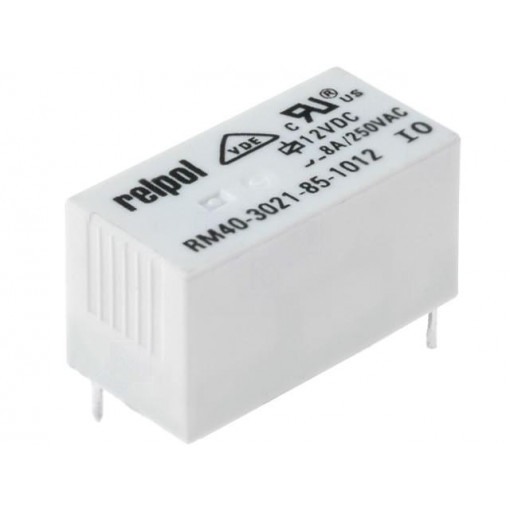 RM40-3021-85-1012; Relay: electromagnetic; SPST-NO; Ucoil: 12VDC; 8A/250VAC; 8A/30VDC; RELPOL