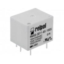 RM50-3011-85-1005; Relay: electromagnetic; SPDT; Ucoil: 5VDC; 10A/240VAC; 15A/24VDC; RELPOL