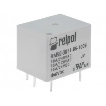 RM50-3011-85-1006; Relay: electromagnetic; SPDT; Ucoil: 6VDC; 10A; max.277VAC; 100Ω; RELPOL