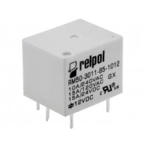 RM50-3011-85-1012; Relay: electromagnetic; SPDT; Ucoil: 12VDC; 10A/240VAC; 15A/24VDC; RELPOL