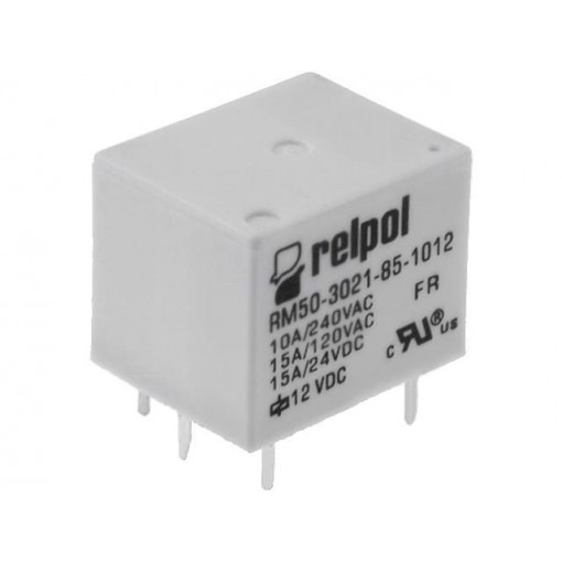 RM50-3021-85-1012; Relay: electromagnetic; SPST-NO; Ucoil: 12VDC; 10A/240VAC; 15A; RELPOL