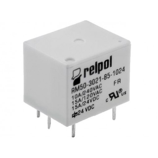 RM50-3021-85-1024; Relay: electromagnetic; SPST-NO; Ucoil: 24VDC; 10A/240VAC; 15A; RELPOL