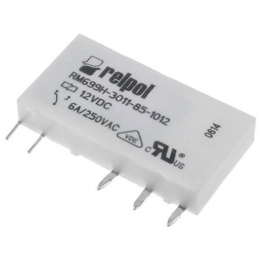 RM699BH-3011-85-1012; Relay: electromagnetic; SPDT; Ucoil: 12VDC; 6A/250VAC; 6A/24VDC; 6A; RELPOL
