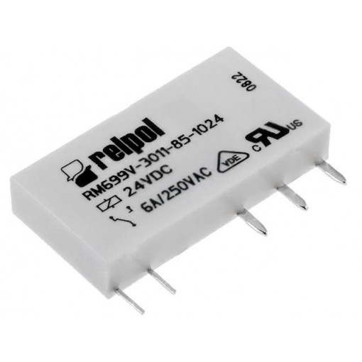 RM699BV-3011-85-1024; Relay: electromagnetic; SPDT; Ucoil: 24VDC; 6A/250VAC; 6A/24VDC; 6A; RELPOL