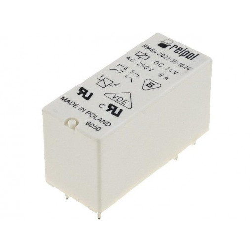 RM84-2022-35-1024; Relay: electromagnetic; DPST-NO; Ucoil: 24VDC; 8A/250VAC; 8A/24VDC; RELPOL
