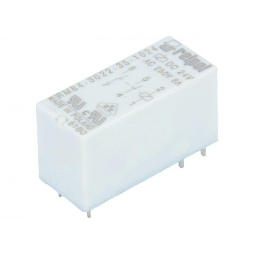 RM84-3022-35-1024; Relay: electromagnetic; DPST-NO; Ucoil: 24VDC; 8A/250VAC; 8A/24VDC; RELPOL