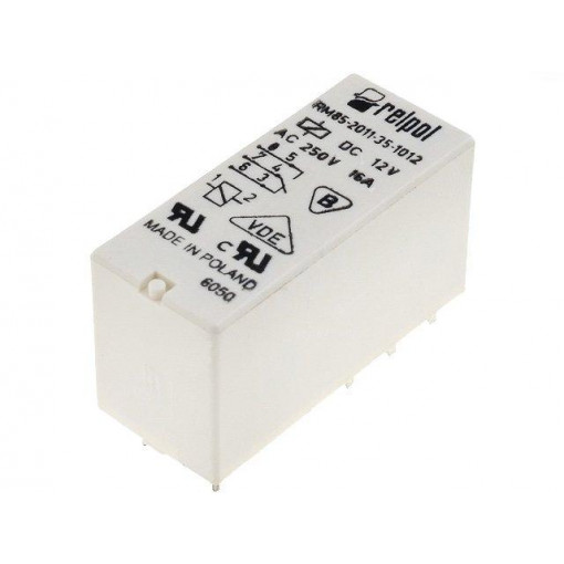 RM85-2011-35-1012; Relay: electromagnetic; SPDT; Ucoil: 12VDC; 16A/250VAC; 16A/24VDC; RELPOL
