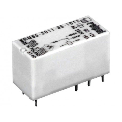 RM85-3011-35-1012; Relay: electromagnetic; SPDT; Ucoil: 12VDC; 16A/250VAC; 16A/24VDC; RELPOL