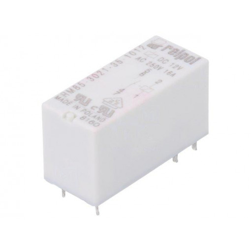 RM85-3021-35-1012; Relay: electromagnetic; SPST-NO; Ucoil: 12VDC; 16A/250VAC; 480mW; RELPOL