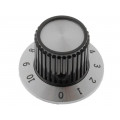 RN-112A; Knob; with flange; plastic; Øshaft: 6.35mm; Ø22.7x23.7mm; SCI RN-112A; Knob; with flange; plastic; Øshaft: 6.35mm; Ø22.7x23.7mm; SCI
