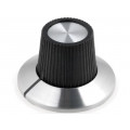 RN-113B; Knob; with flange; plastic; Øshaft: 6.35mm; Ø15x18.1mm; SCI RN-113B; Knob; with flange; plastic; Øshaft: 6.35mm; Ø15x18.1mm; SCI