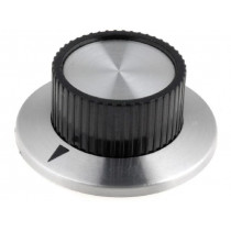 RN-114B; Knob; with flange; plastic; Øshaft: 6.35mm; Ø23.8x14.8mm; SCI RN-114B; Knob; with flange; plastic; Øshaft: 6.35mm; Ø23.8x14.8mm; SCI