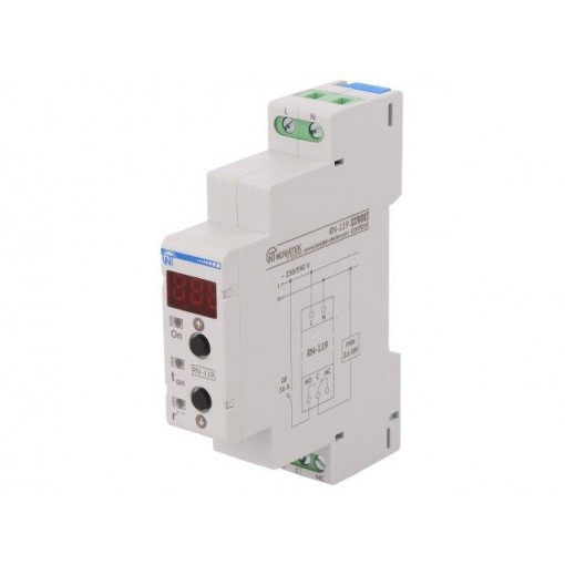 RN-119; Module: voltage monitoring relay; 230VAC; DIN; SPDT; 5÷900s; NOVATEK ELECTRO