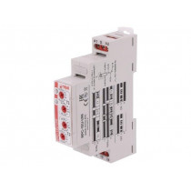 RPC-1EU-UNI; Timer; 1s÷10days; SPDT; 24VDC/16A,250VAC/16A; 12÷240VAC; DIN; IP20; RELPOL