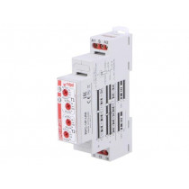 RPC-1IP-UNI; Timer; 1s÷10days; SPDT; 24VDC/16A,250VAC/16A; 12÷240VAC; DIN; IP20; RELPOL