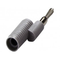 0201647; Plug; 4mm banana; grey; non-insulated; PHOENIX CONTACT 0201647; Plug; 4mm banana; grey; non-insulated; PHOENIX CONTACT
