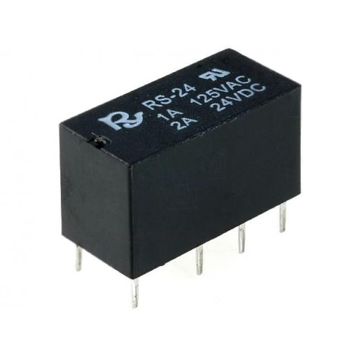 RS-24; Relay: electromagnetic; DPDT; Ucoil: 24VDC; 1A/120VAC; 1.25A/30VDC; Recoy/RAYEX ELECTRONICS