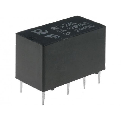 RS-24-L; Relay: electromagnetic; DPDT; Ucoil: 24VDC; 1A/120VAC; 1.25A/30VDC; Recoy/RAYEX ELECTRONICS