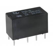 RS-5; Relay: electromagnetic; DPDT; Ucoil: 5VDC; 1A/120VAC; 1.25A/30VDC; Recoy/RAYEX ELECTRONICS