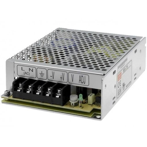 RS-75-5; Power supply: switched-mode; modular; 60W; 5VDC; 129x97x38mm; 12A; MEAN WELL