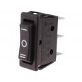 RS1033C6BK; ROCKER; SP3T; Pos: 3; ON-OFF-ON; 15A/250VAC; black; none; 35mΩ; 