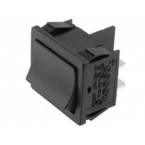 R13-33C-02-BB-0D; ROCKER; DPDT; Pos: 2; ON-ON; 6A/250VAC; black; none; 50mΩ; Body: black; SCI