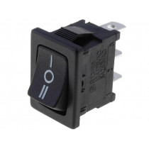 R13-66D-02-BB-77D; ROCKER; SP3T; Pos: 3; ON-OFF-ON; 10A/250VAC; black; none; 50mΩ; SCI