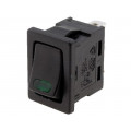 R13-66L-02-BBG-L1; ROCKER; SPST; Pos: 2; OFF-ON; 16A/12VDC; black; LED 12VDC,point; SCI R13-66L-02-BBG-L1; ROCKER; SPST; Pos: 2; OFF-ON; 16A/12VDC; black; LED 12VDC,point; SCI