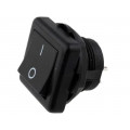 R13-136A-05-BB-2D; ROCKER; SPST; Pos: 2; OFF-ON; 6A/250VAC; black; none; 50mΩ; -20÷85°C; SCI R13-136A-05-BB-2D; ROCKER; SPST; Pos: 2; OFF-ON; 6A/250VAC; black; none; 50mΩ; -20÷85°C; SCI