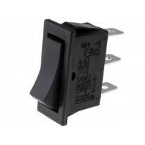 R13-91C-01-BB-0D; ROCKER; SPDT; Pos: 2; ON-ON; 10A/250VAC; black; none; 50mΩ; UL94V-2; SCI