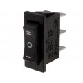 R13-91I-01-BB-7D; ROCKER; SP3T; Pos: 3; (ON)-OFF-(ON); 10A/250VAC; black; none; 50mΩ; SCI R13-91I-01-BB-7D; ROCKER; SP3T; Pos: 3; (ON)-OFF-(ON); 10A/250VAC; black; none; 50mΩ; SCI