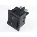 RS2013C3BK; ROCKER; DPST; Pos: 2; OFF-ON; 15A/250VAC; black; none; 35mΩ; -30÷80°C; 