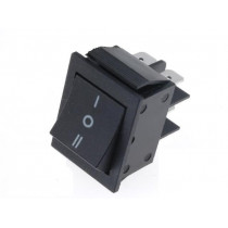RS2032C0BK; ROCKER; DP3T; Pos: 3; ON-OFF-ON; 15A/250VAC; black; none; 35mΩ; 