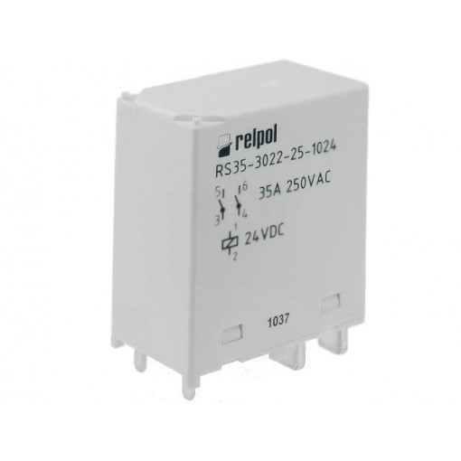 RS35-3022-25-1024; Relay: electromagnetic; DPST-NO; Ucoil: 24VDC; 35A; Series: RS35; RELPOL