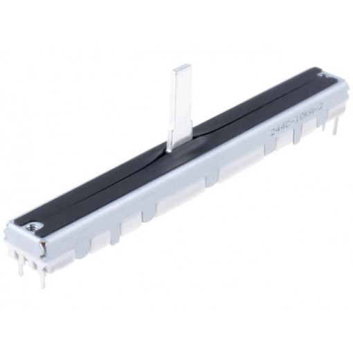 ; Potentiometer: slide; 10kΩ; 200mW; THT; ±20%; linear; Mat: metal; ALPS