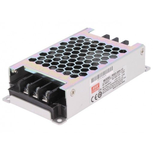 RSD-30H-12; Converter: DC/DC; 30W; Uin: 40÷160V; Uout: 12VDC; Iout: 2.5A; 0.25kg; MEAN WELL